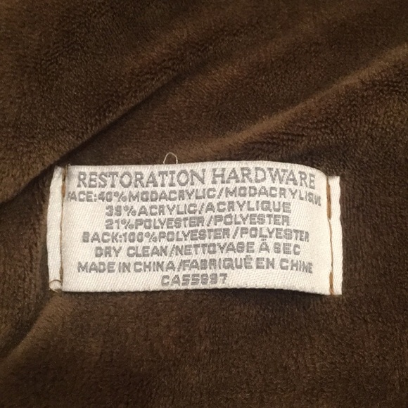 Restoration Hardware Coyote Luxe Faux Fur Throw - Picture 6 of 12